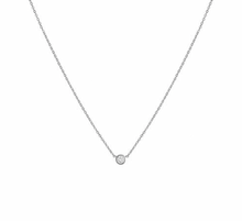 Load image into Gallery viewer, Mini Bezel Necklace Silver

