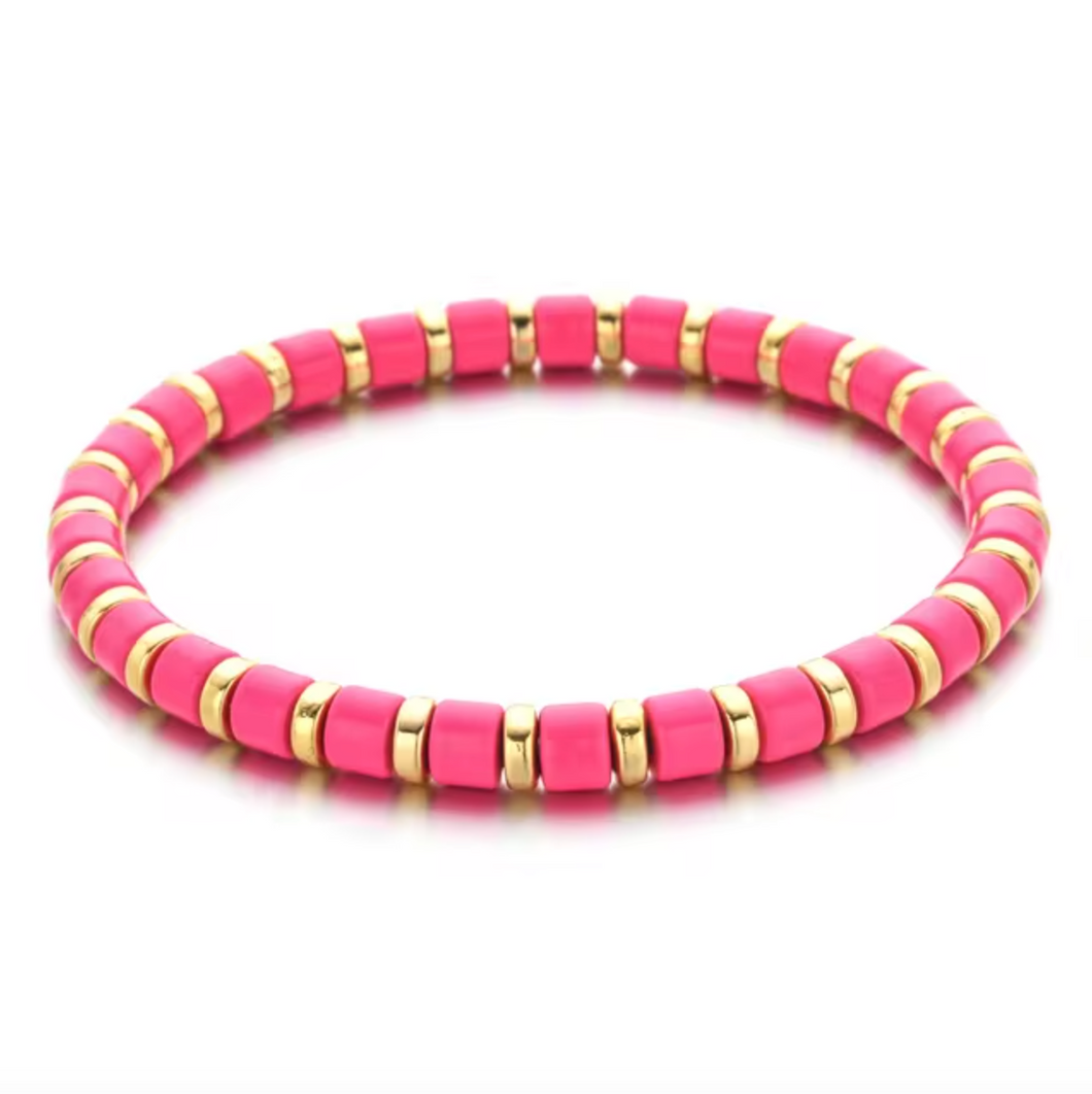 Dottie Bracelet Bright Pink