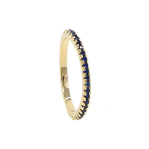 CZ Stackable Ring Blue