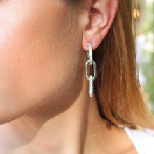 Load image into Gallery viewer, Pavé Silver Statement Earrings
