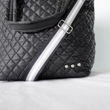 Load image into Gallery viewer, Large Black Quilted Tote
